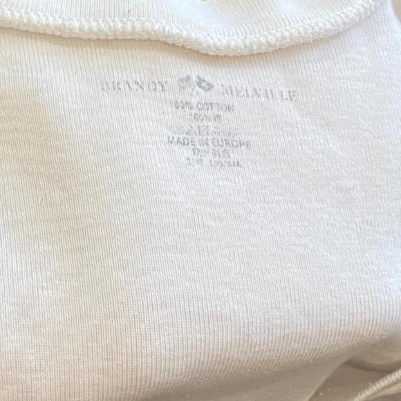 Brandy Melville V Neck Baby Tee - Picture 4 of 4